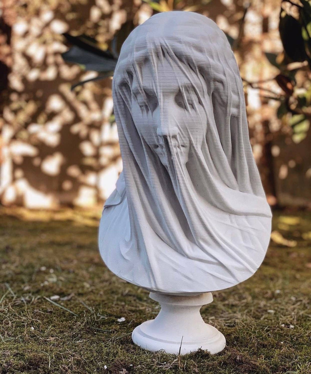 RomaArtSculptures – Großhandel Skulptur – Statue der verschleierten Dame 22 Zoll3