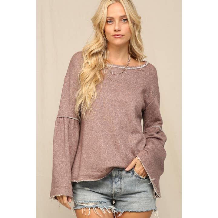 French Terry Oversized Bell Sleeve Tunic Top and other Purchase Wholesale xm012. Free Returns & Net 60 Terms on Faire trending on Faire.