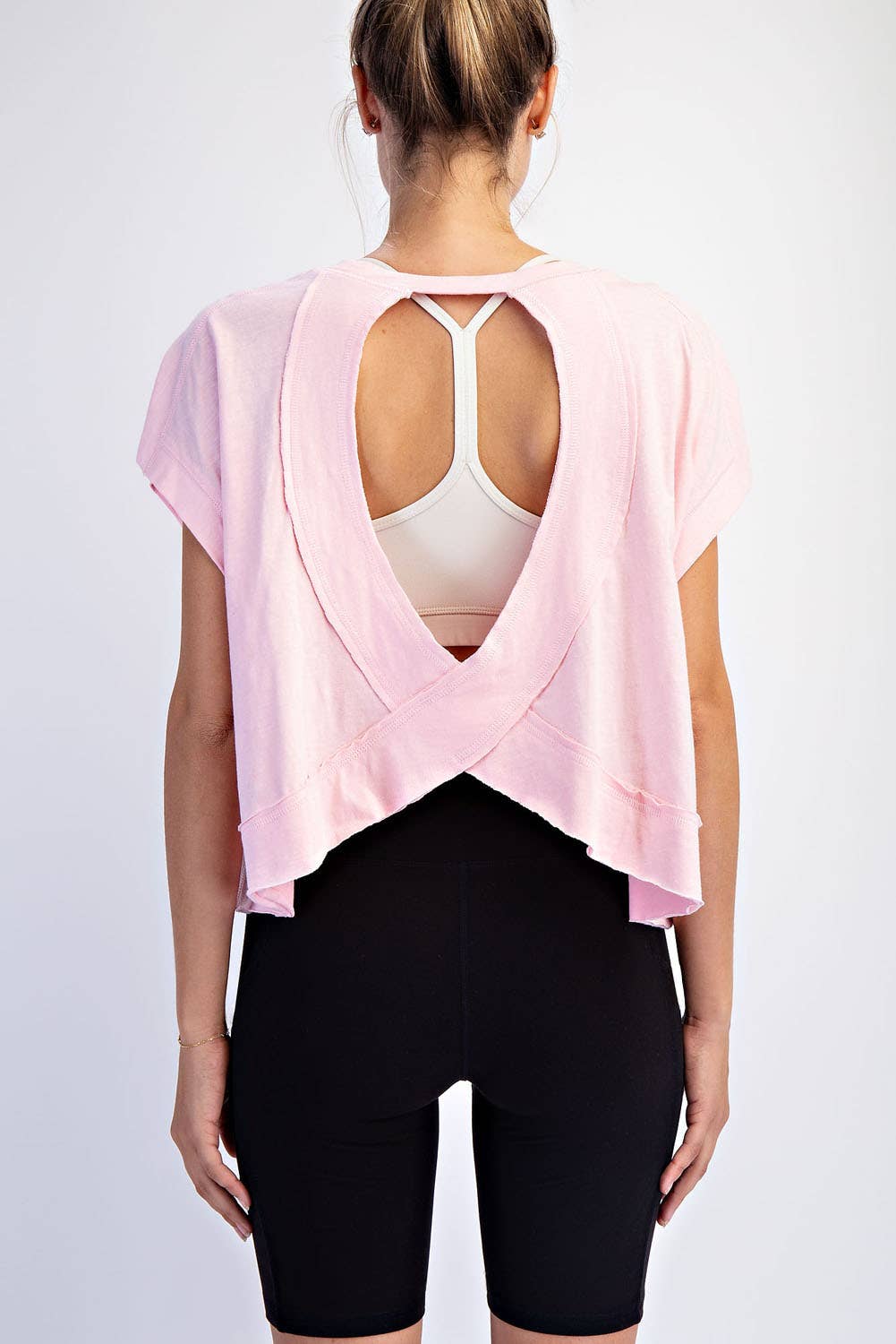 Rae Mode - Wholesale Shirt - Women's - COTTON SLUB OPEN BACK TOP42