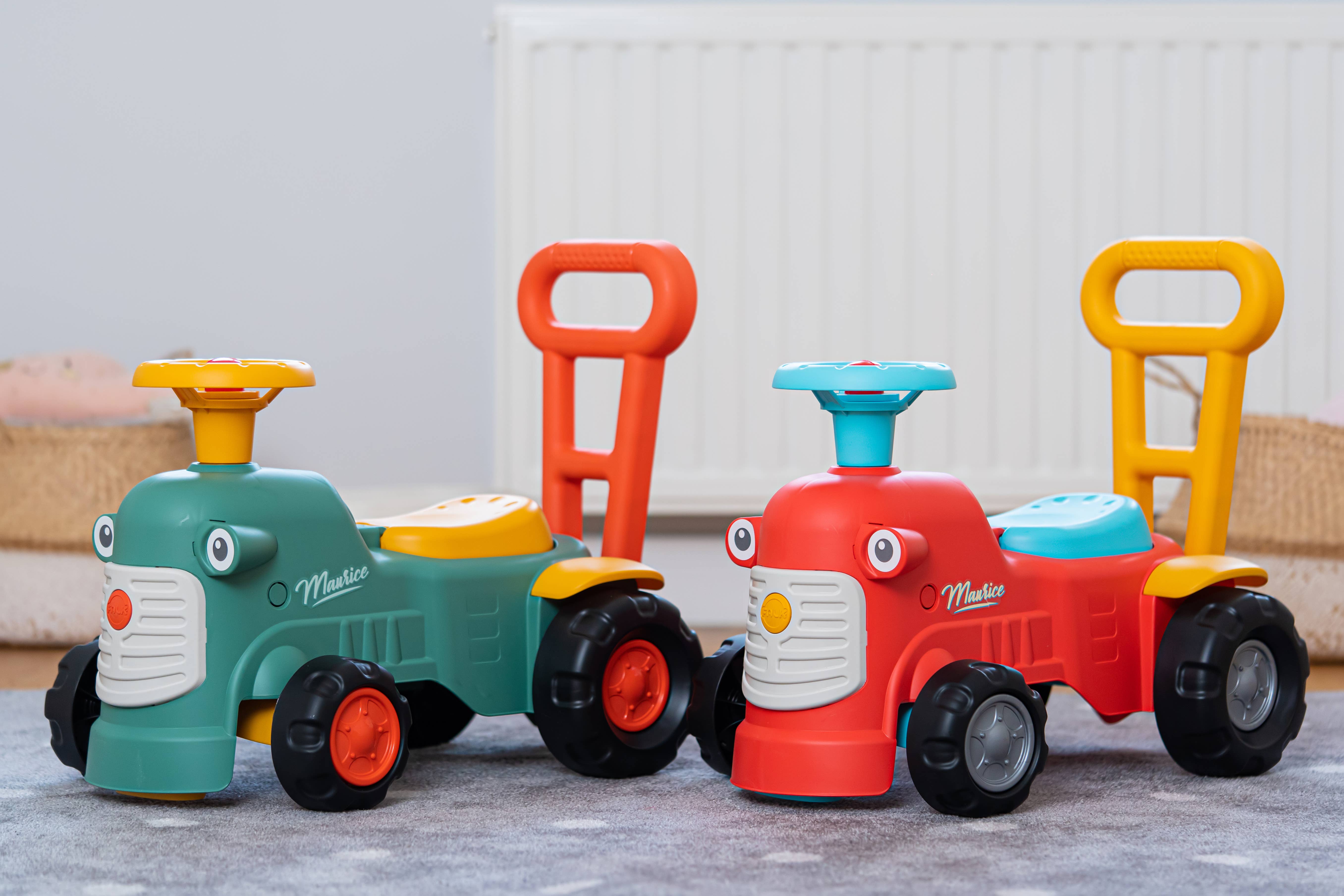 American Hobbies & Merchandising - Wholesale Toy Car/Truck - Kids - Falk Maurice Push Walker Ride-on W/ Trailer 1-3 Years FA901C9