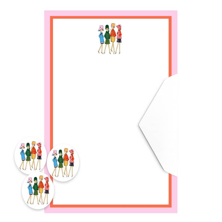 Society Ladies Stationery Set for wholesale by Retro Steno