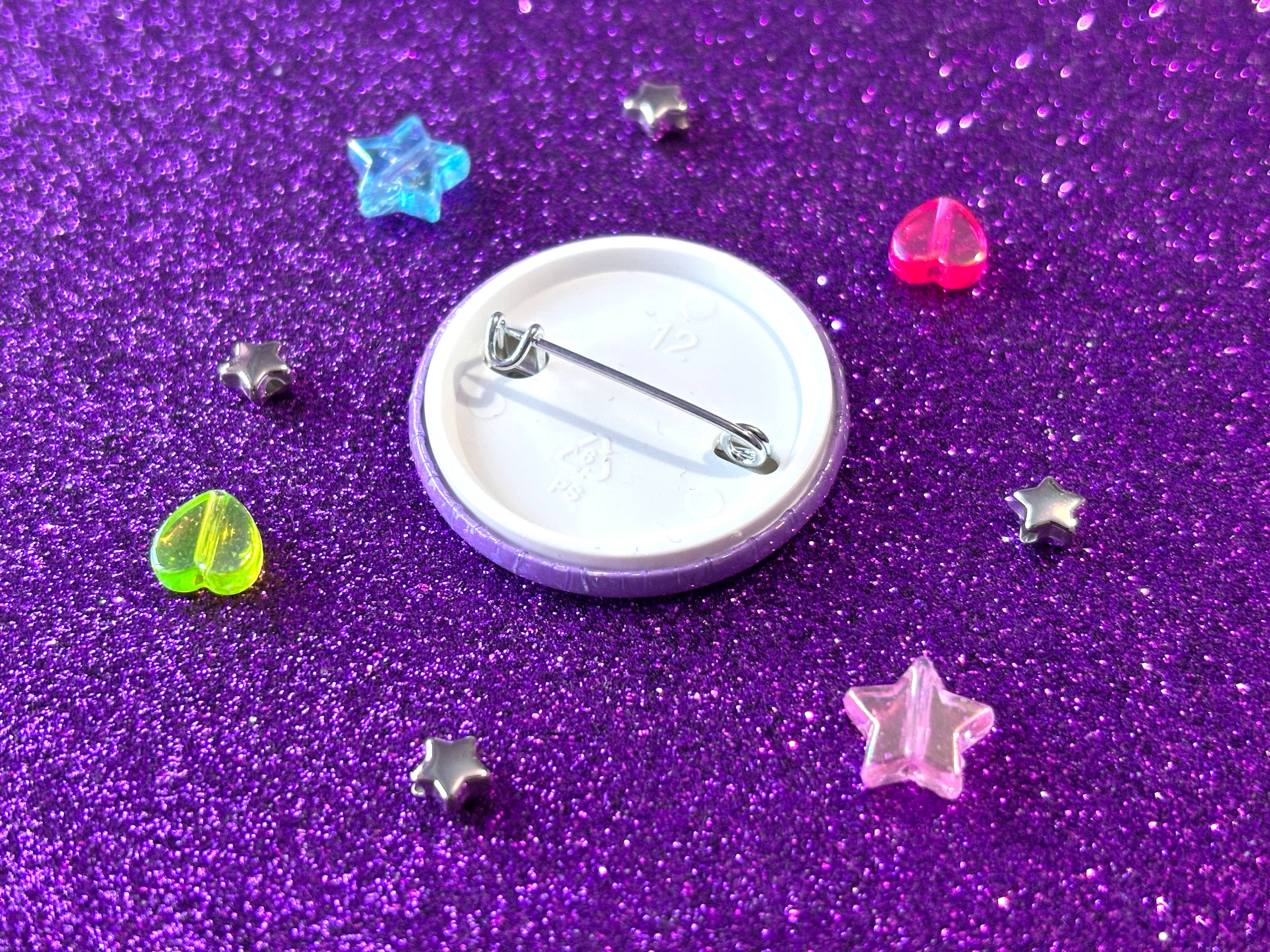 Magical Meow - Wholesale Lapel Pin/Button - Pride Holographic Pin Badge3