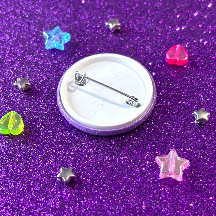 Magical Meow - Wholesale Lapel Pin/Button - Pride Holographic Pin Badge3