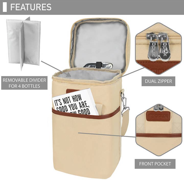 OPUX – wholesale Vinkasse – 4 flaska vinbärväska42