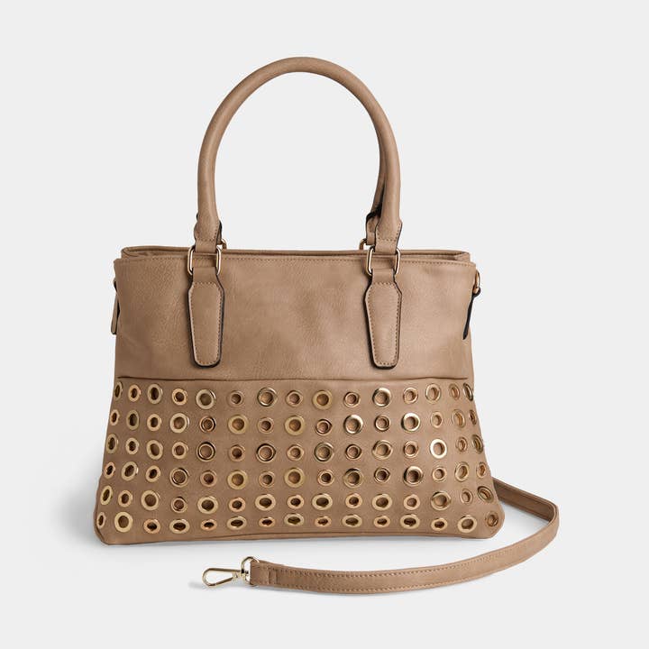 Amabel Double Compartment Grommet Tote for wholesale by COCO + CARMEN
