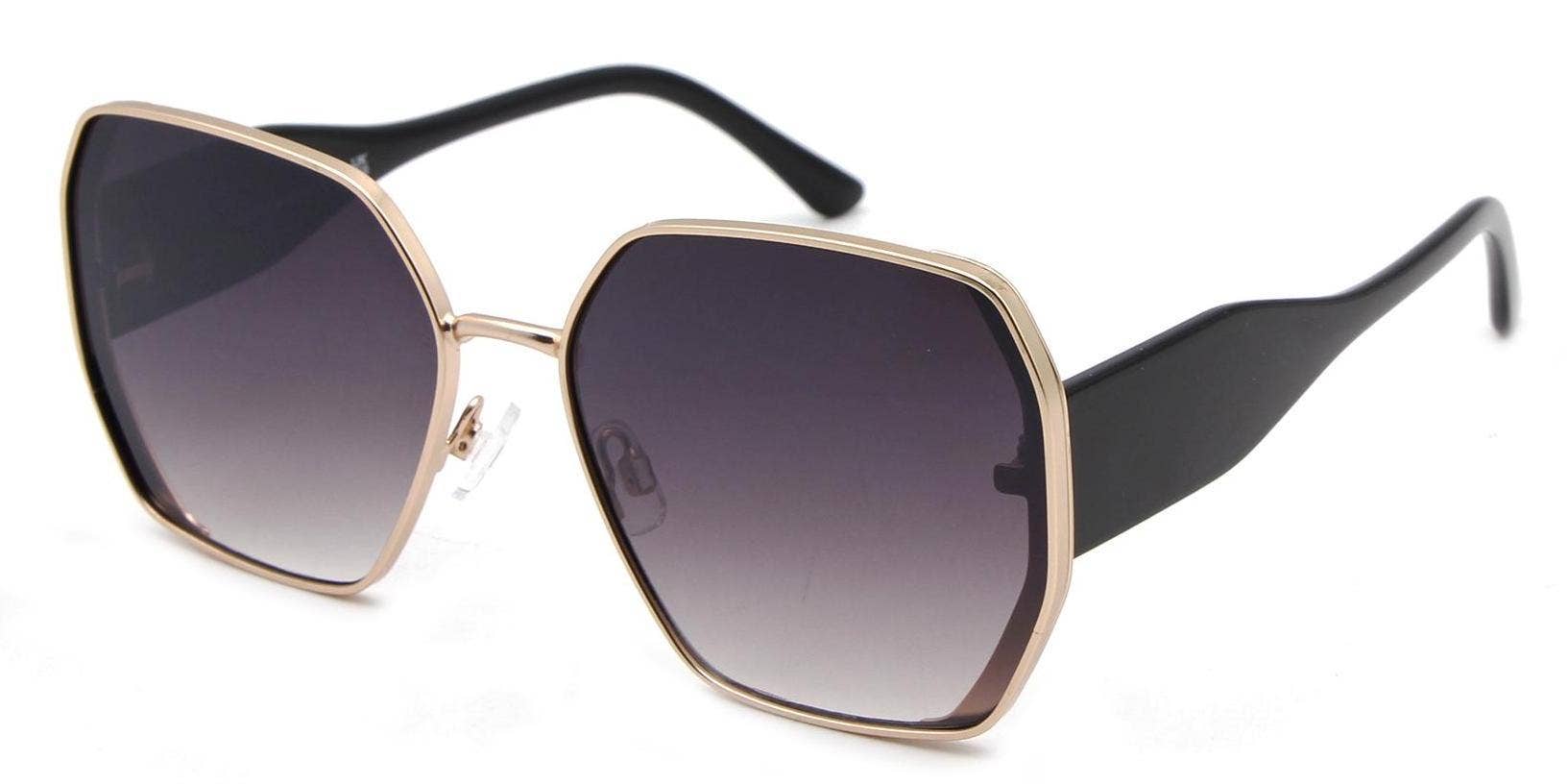 Dynasol Eyewear – wholesale Solglasögon - Dam – Mode metall sexkantiga solglasögon för kvinnor2