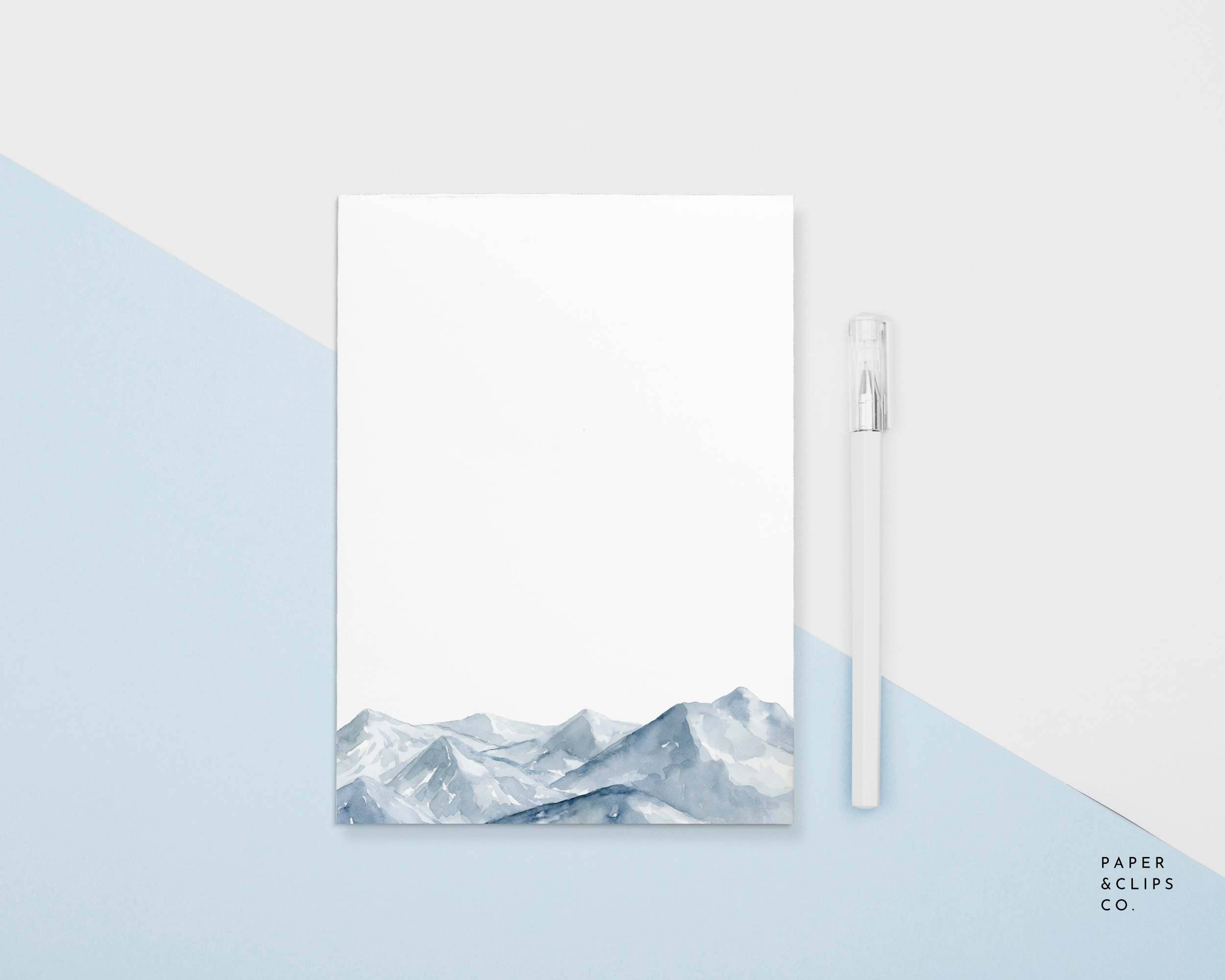 Paper and Clips Co. - Wholesale Notepad - Cascades Mountain Notepad | 4.25" x 5.5"