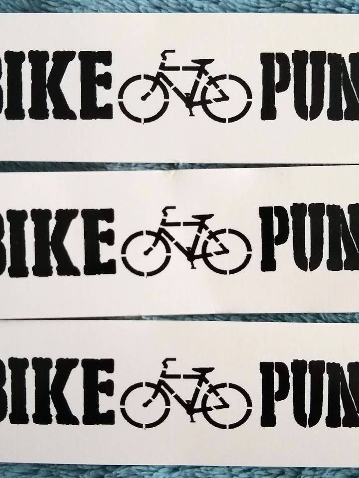 Autocollant en vinyle Bike Punk pour la vente par Zeppy Stardust Studios