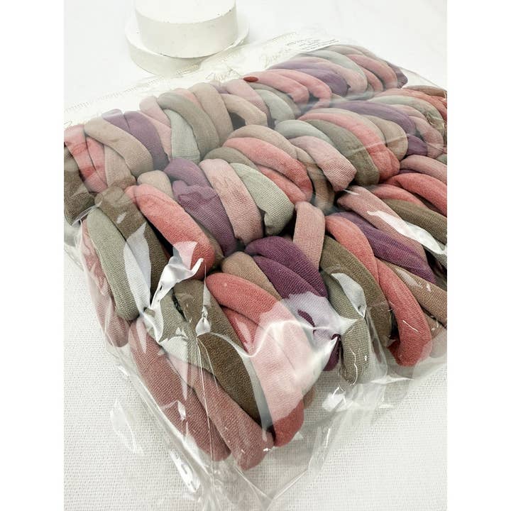10-Pcs Mauve Color Hair Tie Set for wholesale on Faire