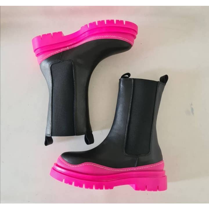 Alessandro Collection Italy – wholesale Chelseaboots – Dam – Kvinnokängor ALEX FLOU med fluorescerande sulor8