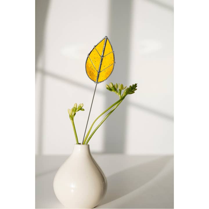 Samara Designs Studio - Wholesale Artificial Flowers - Oval Glass Leaf Flora1