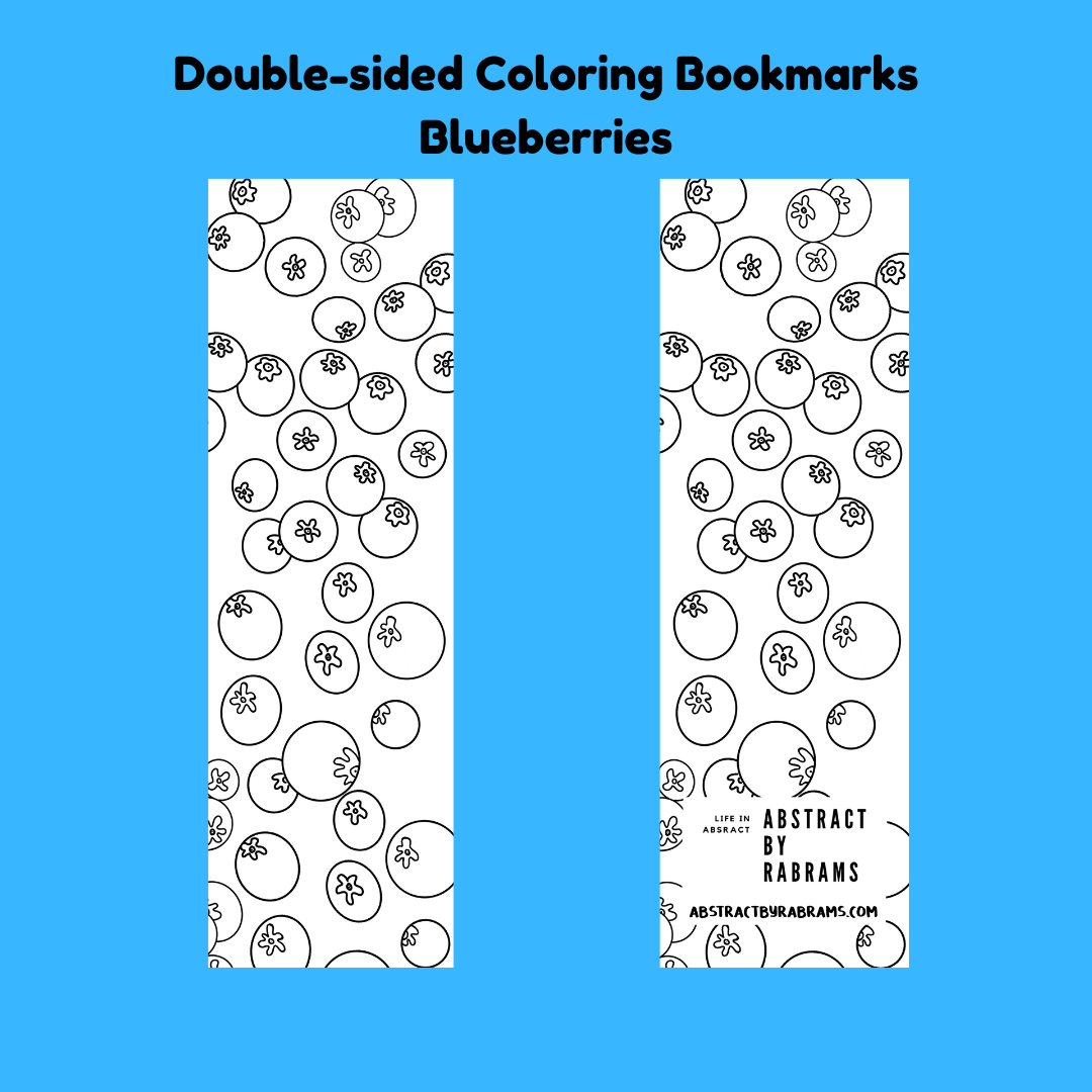 AbstractbyRabrams - Wholesale Bookmark - Coloring Bookmarks - Pack of 4 Unique Designs2
