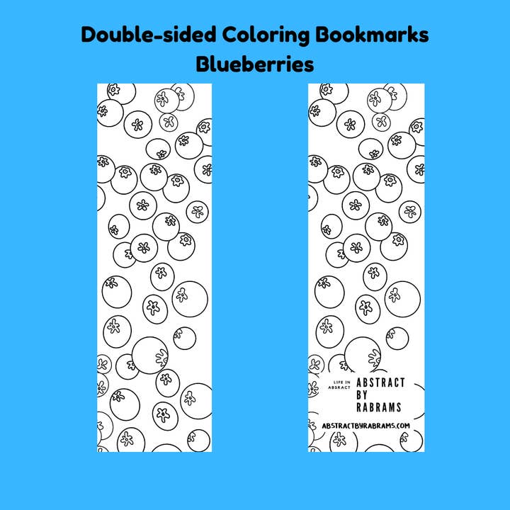 AbstractbyRabrams - Wholesale Bookmark - Coloring Bookmarks - Pack of 4 Unique Designs2