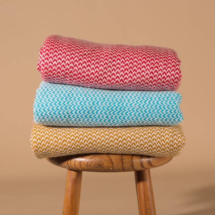 100% Cashmere Throws for wholesale by Pink Cactus & Co