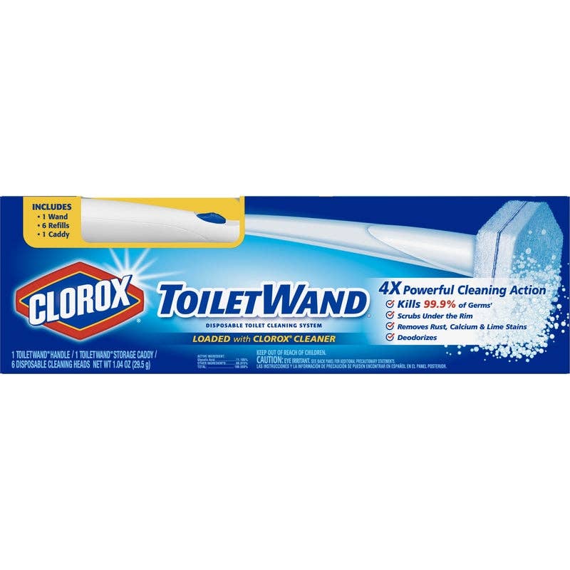 Everyday Supply Co - Wholesale Toilet Cleaner - CLOROX - Clorox No Scent Toilet Wand Kit 1.04 oz Stick0