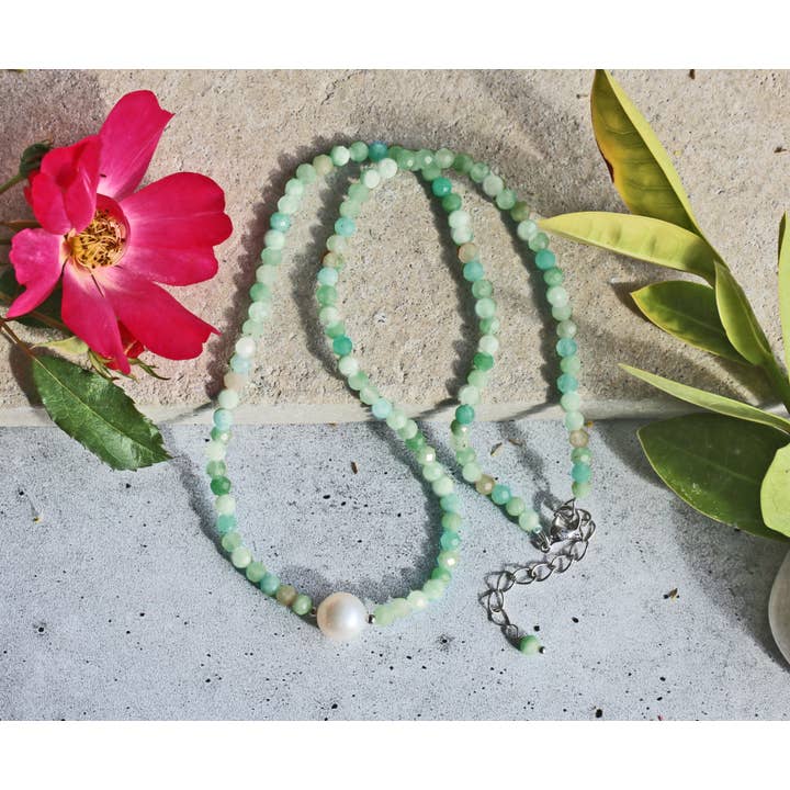 IST Jewelry - Wholesale Beaded/Pearl Necklace - Gemstones and Cultured Pearl Collar Necklace9