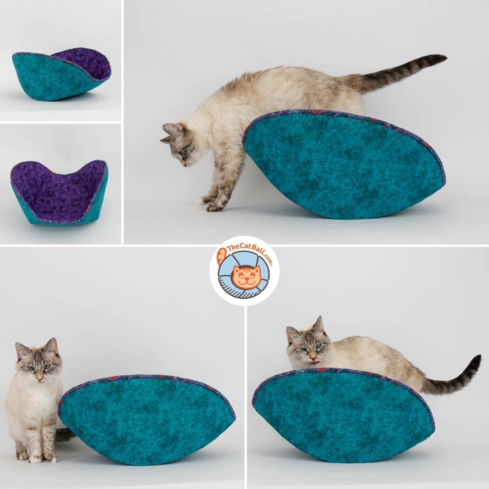 The Cat Ball - Wholesale Pet Bed - Cat/Dog - Jumbo Cat Canoe Bed - Taco-Shaped Nest for Cats and Dogs12