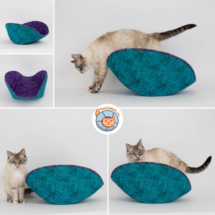 The Cat Ball - Wholesale Pet Bed - Cat/Dog - Jumbo Cat Canoe Bed - Taco-Shaped Nest for Cats and Dogs12