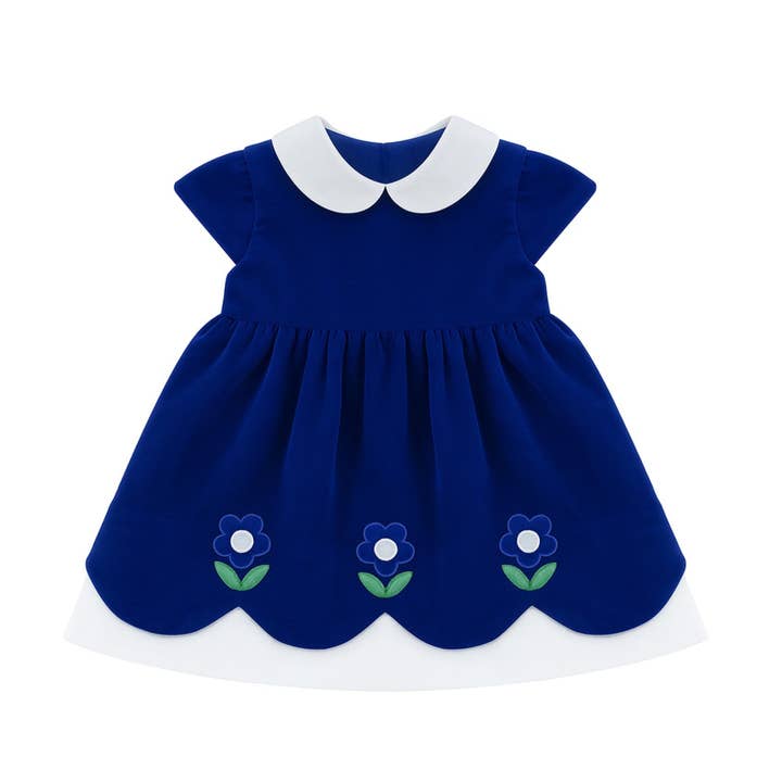 Velvet Dress With Flowers for wholesale by Florence Eiseman