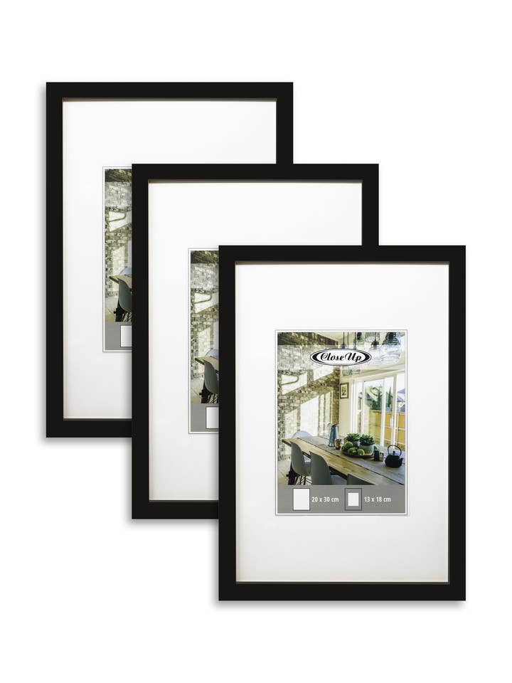 Posterrahmen, Bilderrahmen 20 x 30 cm schwarz 3er Set für den Großhandel von Close Up GmbH