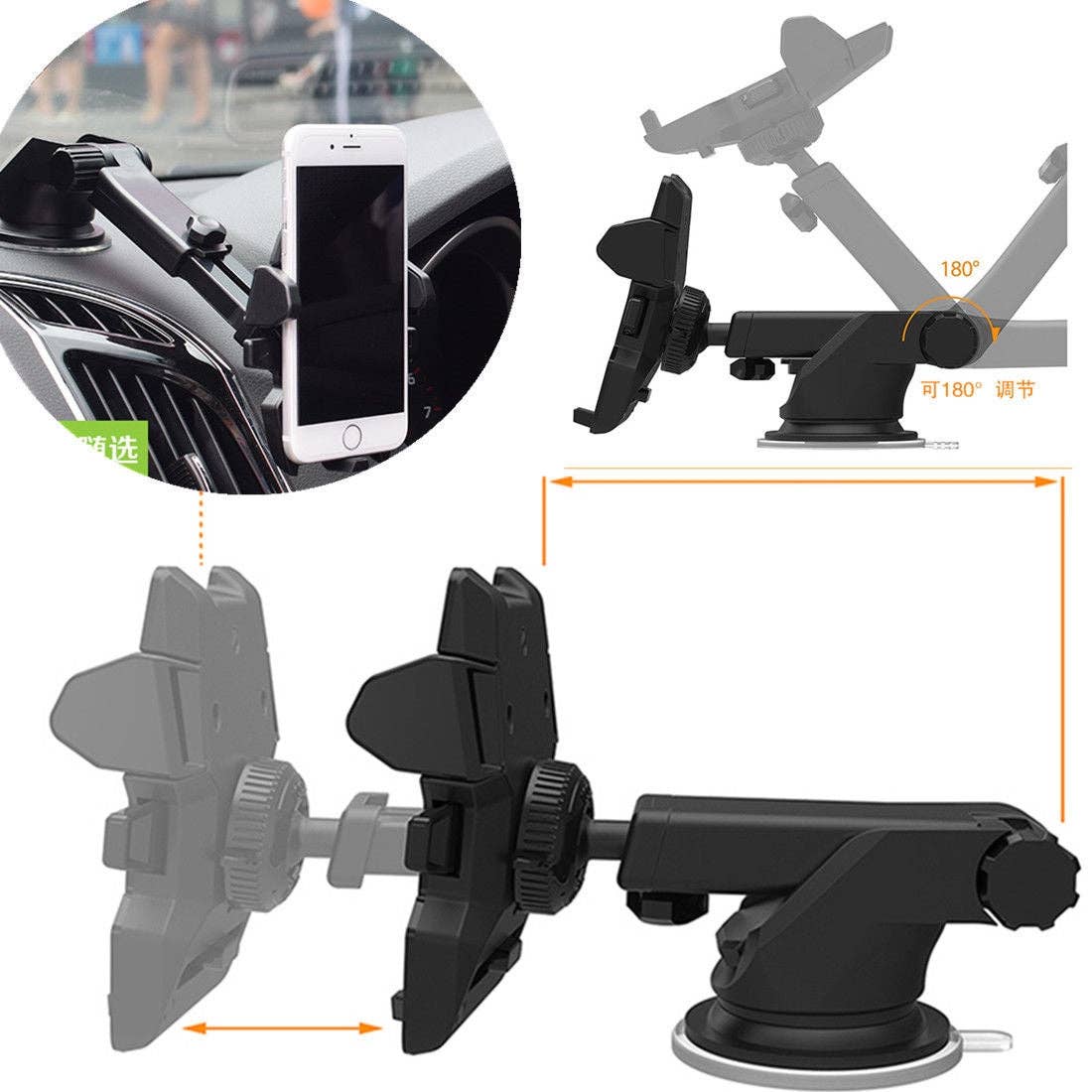 AICase - Wholesale Phone/Tablet Stand - Car Holder Windshield Mount Bracket for Mobile CellPhone or GPS2