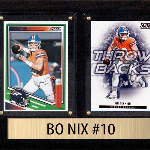 Bo Nix Donruss 2025 Targa con 2 Carte Denver Broncos per la vendita all'ingrosso da parte di C And I Collectables
