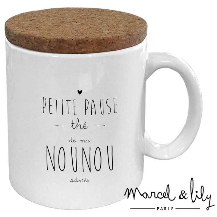 Marcel & Lily - Wholesale Coffee Mug - Mug "My Nanny's Tea Break" with cork lid