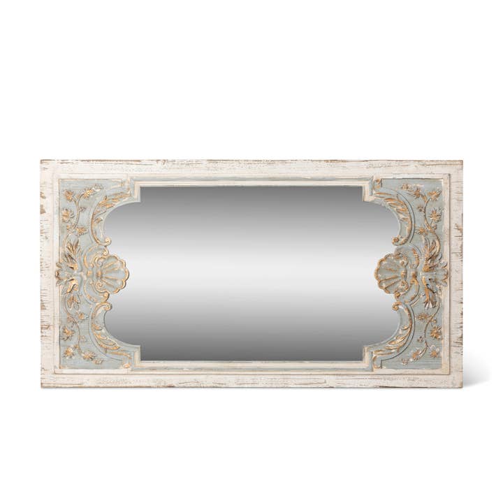 Miroir en bois sculpté Coquille pour la vente par Park Hill Collection