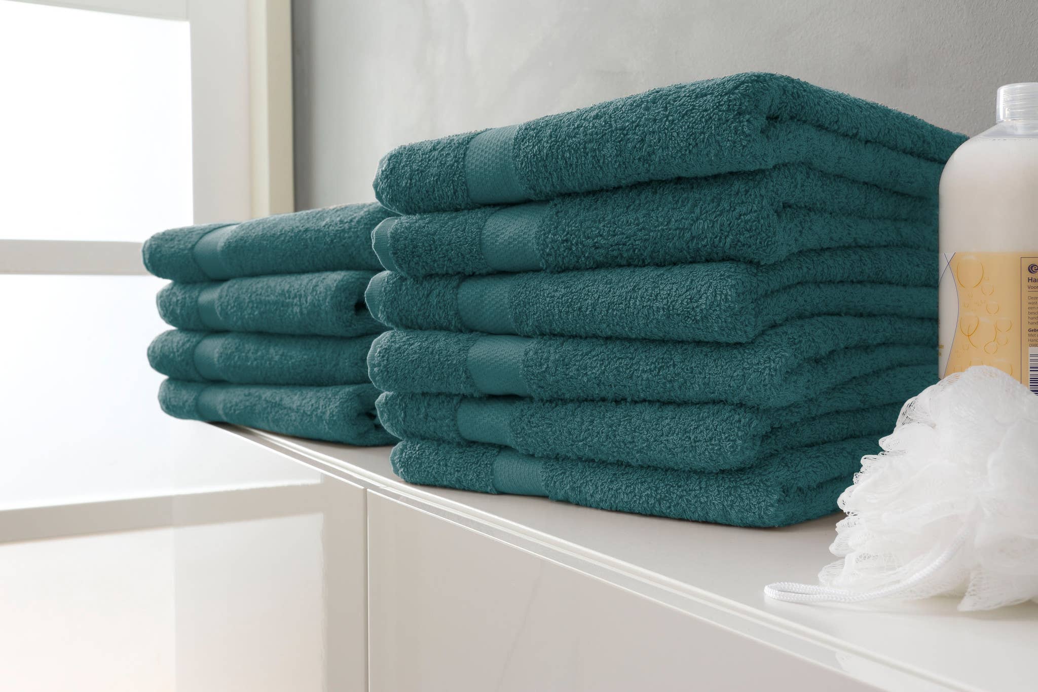 Twente Damask Cotton 2-Pack Towels - 50X100 - Petrol for wholesale on Faire1