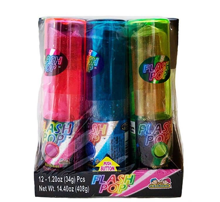 Sugar Bear Candy - Wholesale Lollipop - Flash Pop Lollipop 12 ct.0