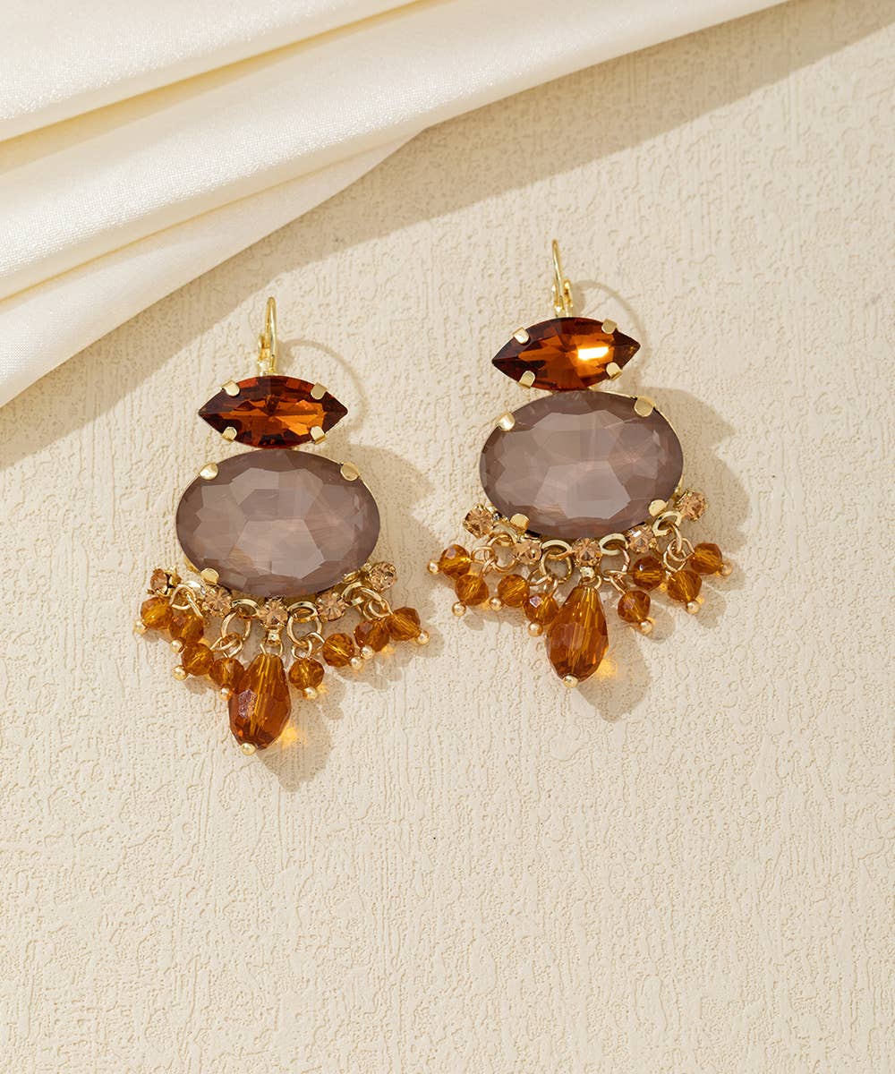 Blossom bijoux - Wholesale Dangle Earrings - Dangling earrings with rhinestone tassels – 26AHBOL0182