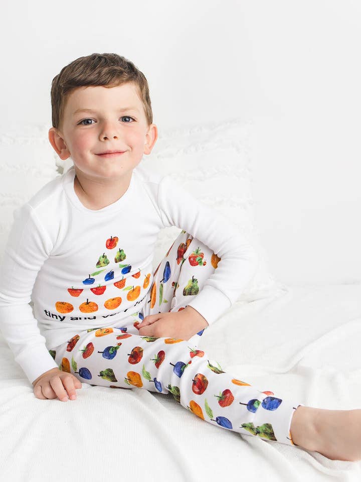 L'ovedbaby – Großhandel Schlafanzug-Set – Kinder – Kinder Bio-Langarm-Pyjama-Set in Still Hungry