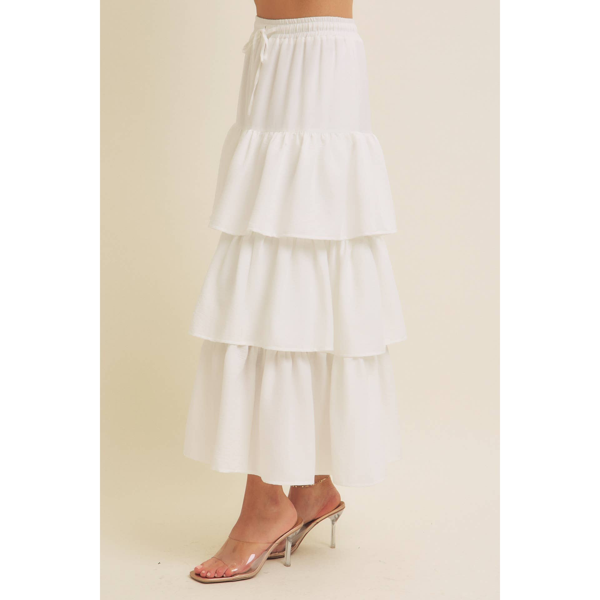 in february - Wholesale Skirt - Women's - AIRY YEAR-ROUND TIERED RUFFLE MAXI SKIRT WITH POCKETS1