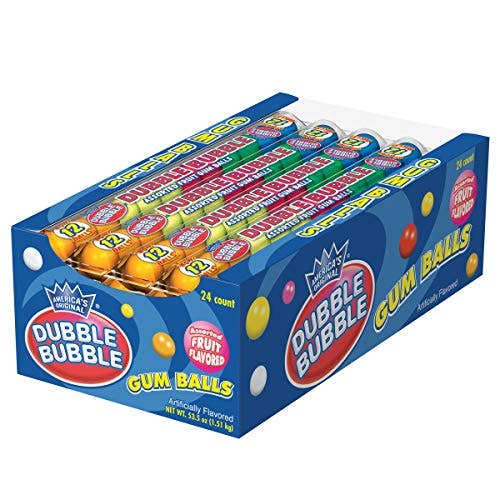 Shop The King - Wholesale Chewing Gum - Tootsie Roll Bubble 12ball Tube 24 Per Box