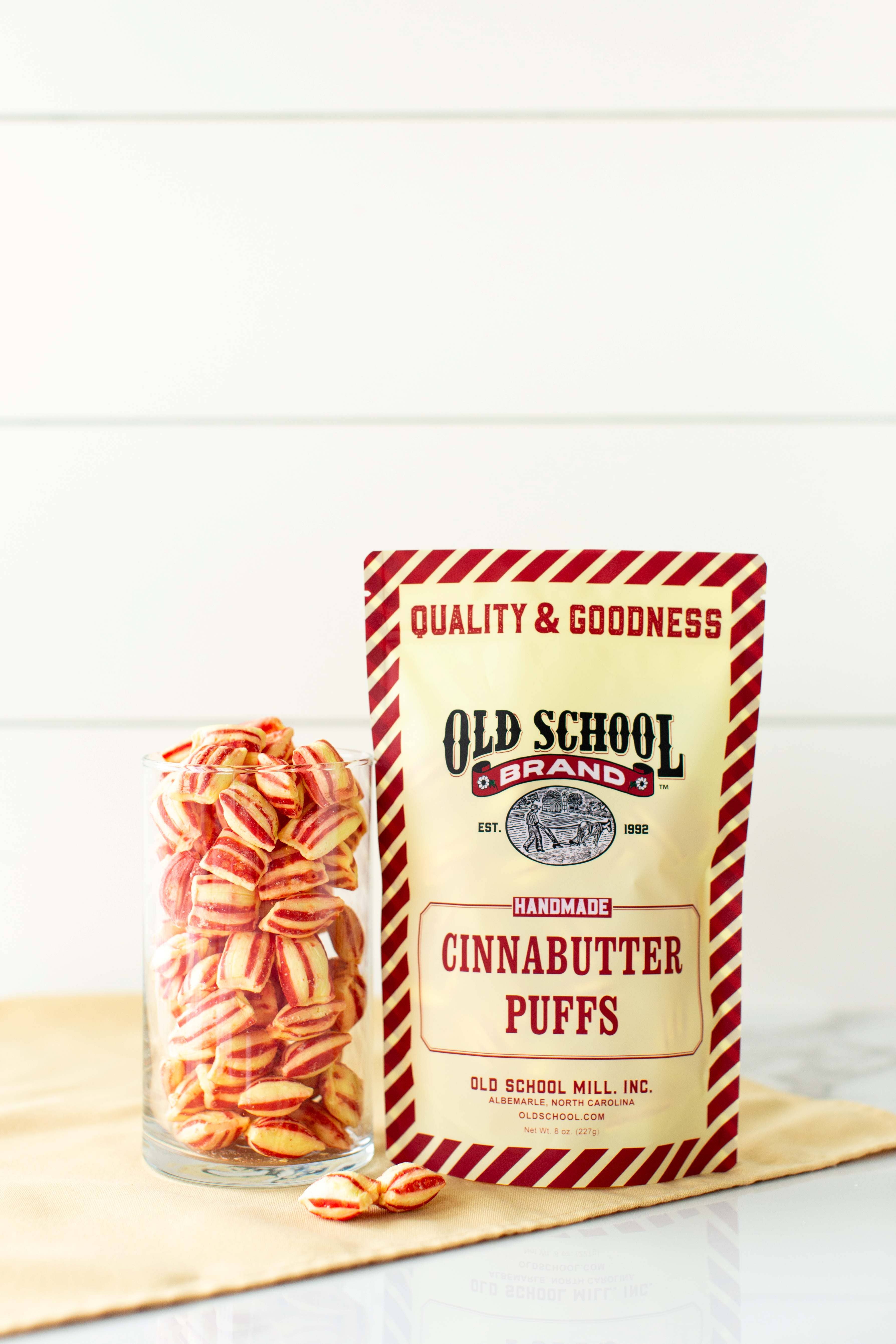 Old School Brand™ - Vente Bonbons durs - Puffs au beurre de cannelle