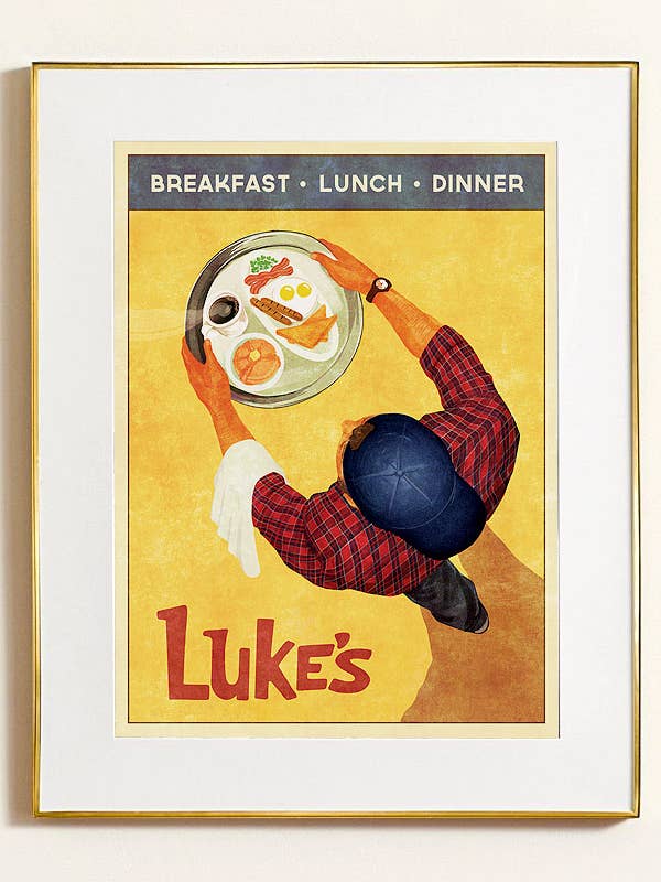 Affiche Rétro du Diner de Luke (pour les fans de Gilmore Girls) pour la vente par WindowShopGal