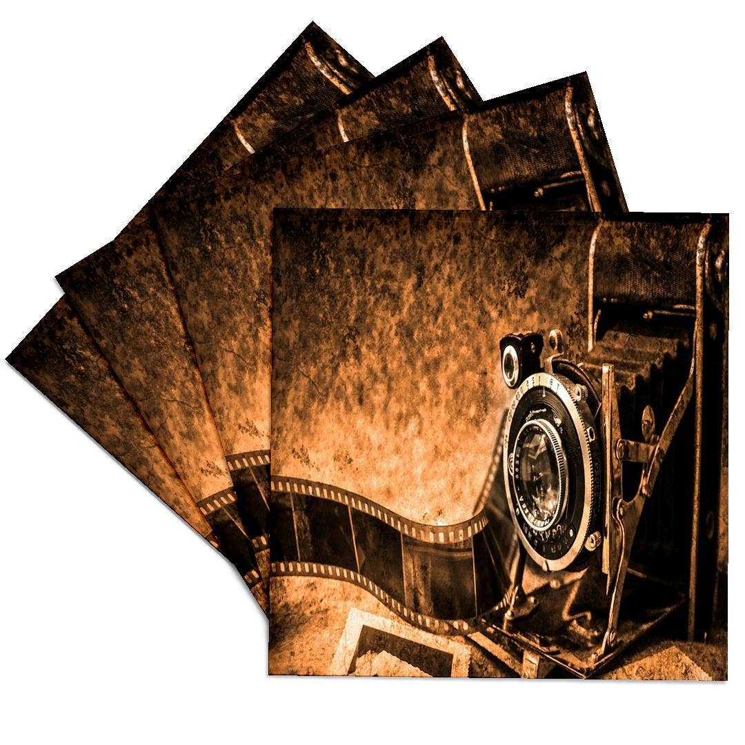3dRose - Wholesale Coasters - 3dRose, Image of Old Grungy Film Camera, Coaster0