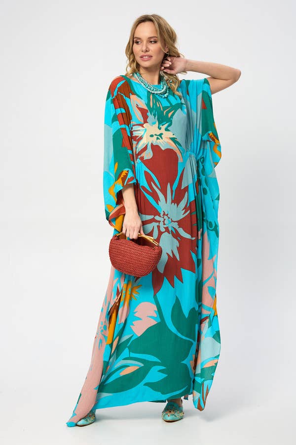 SAACHI - Wholesale Kaftan - Women's - Polychromatic Flowery Kaftan18