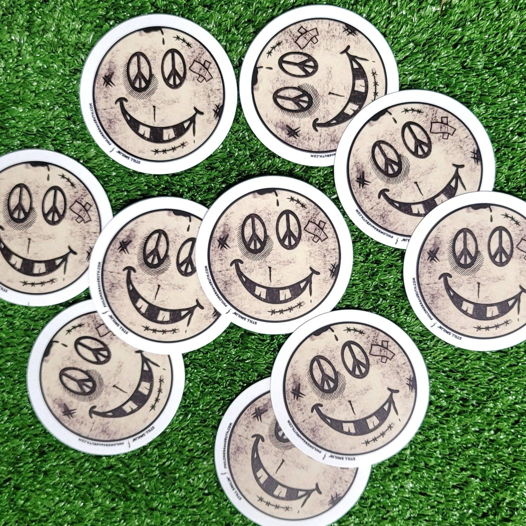 Hardworking Stoner - Vendita all'ingrosso Adesivo - Still Smilin' - adesivo in vinile2