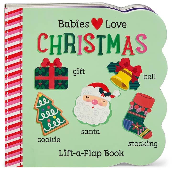 Babies Love Christmas Lift-a-Flap Board Book for wholesale by Cottage Door Press