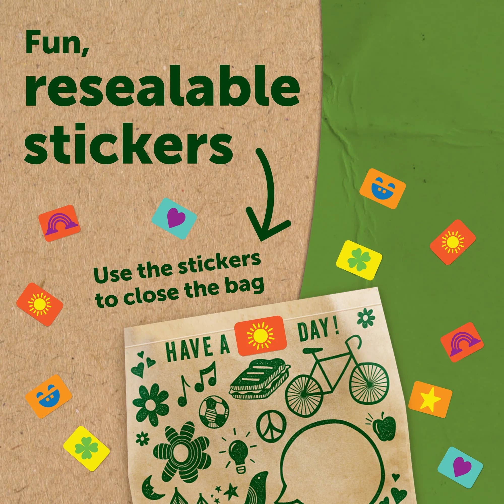 First Choice Buying - Wholesale Food Storage Wrap/Bag - Ziploc Recyclable Paper Bags with Resealable Stickers, 50 Count5