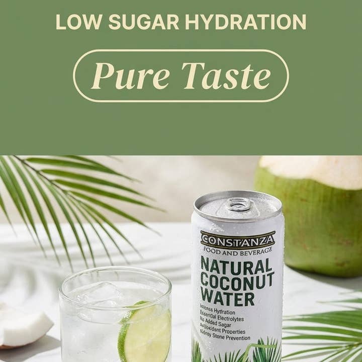 Constanza F&B Água de Coco Natural 320ml/ 24 unidades por atacado de Constanza F&B