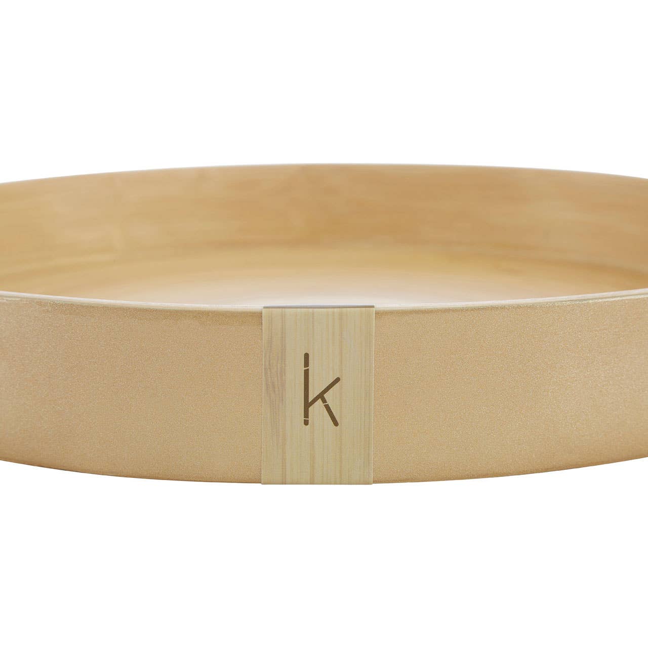 Interiors by Premier – wholesale Serving tray – Kyoto Small Round Gold Serving Tray2