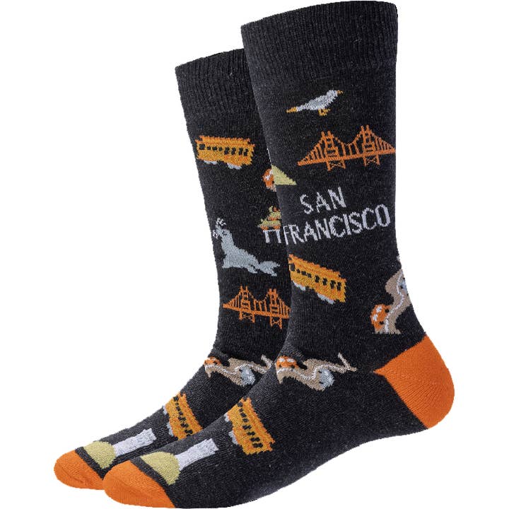 San Francisco Destination Socks for wholesale by Sock Harbor / Bigfoot Sock Co.