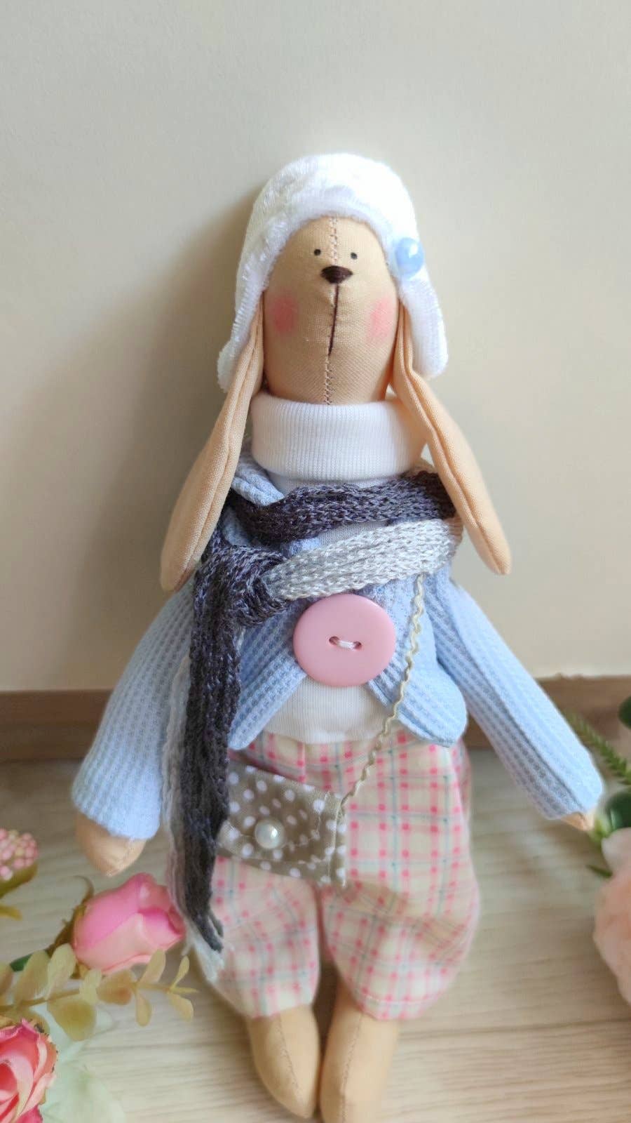 ChernikovaNataliya - Wholesale Doll - Kids - Rabbit Handmade Doll, Rabbit Toy, Handmade Bunny,6