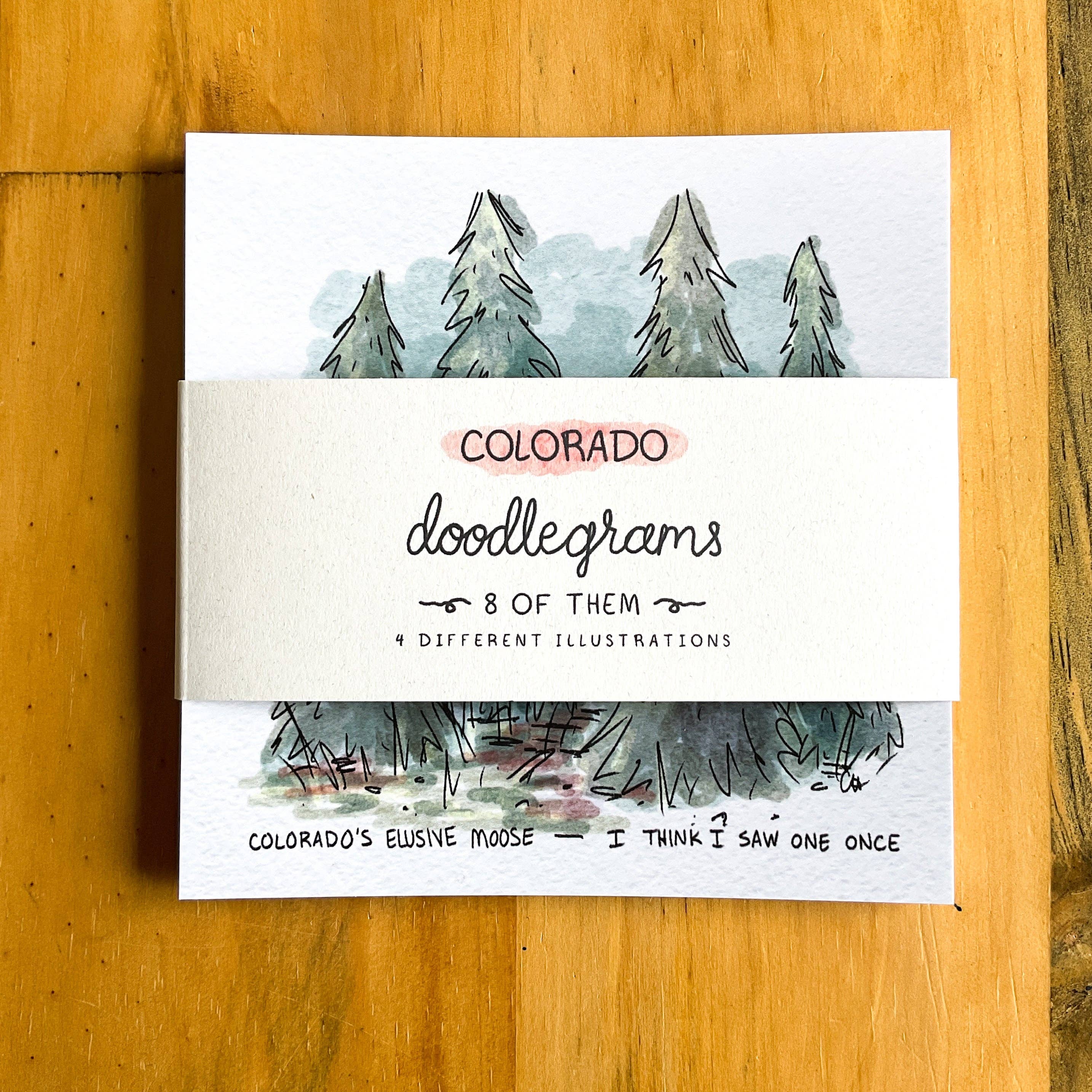 Doodled By Carrie - Wholesale Postcard - Colorado Doodlegram Pack