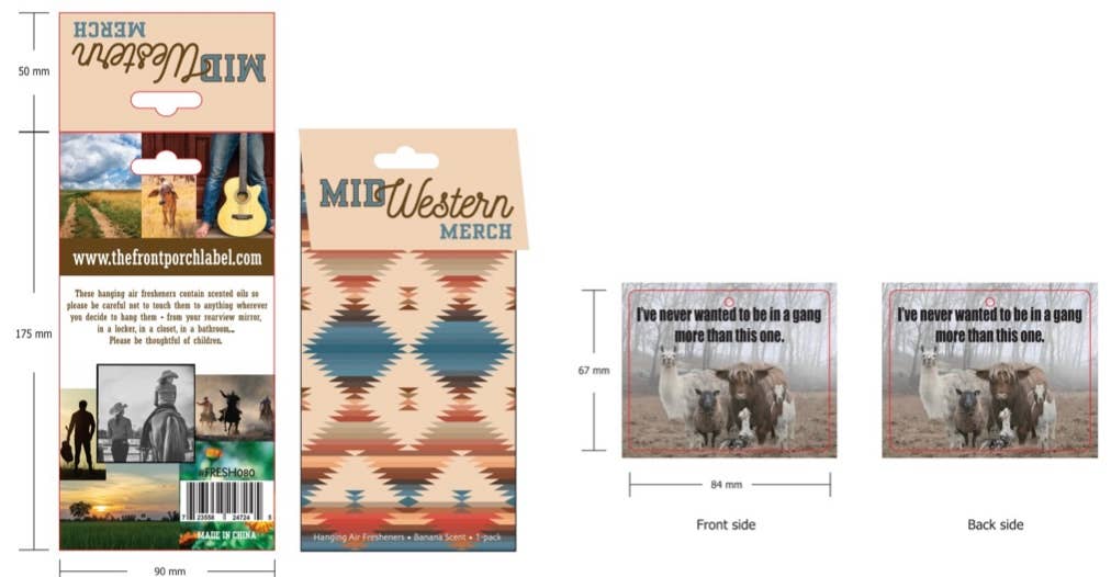 The Front Porch Label - Wholesale Car Freshener - Women's - Gang Air Freshener1