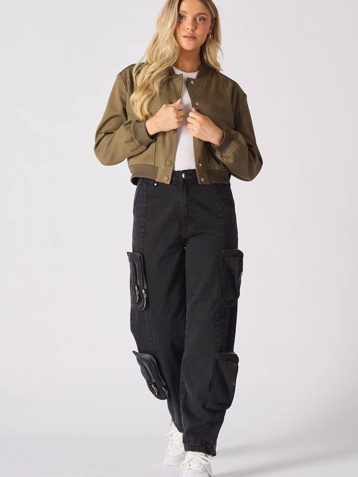 Quarry Bomber Jacket - Khaki for wholesale by JMOJO UK Limited