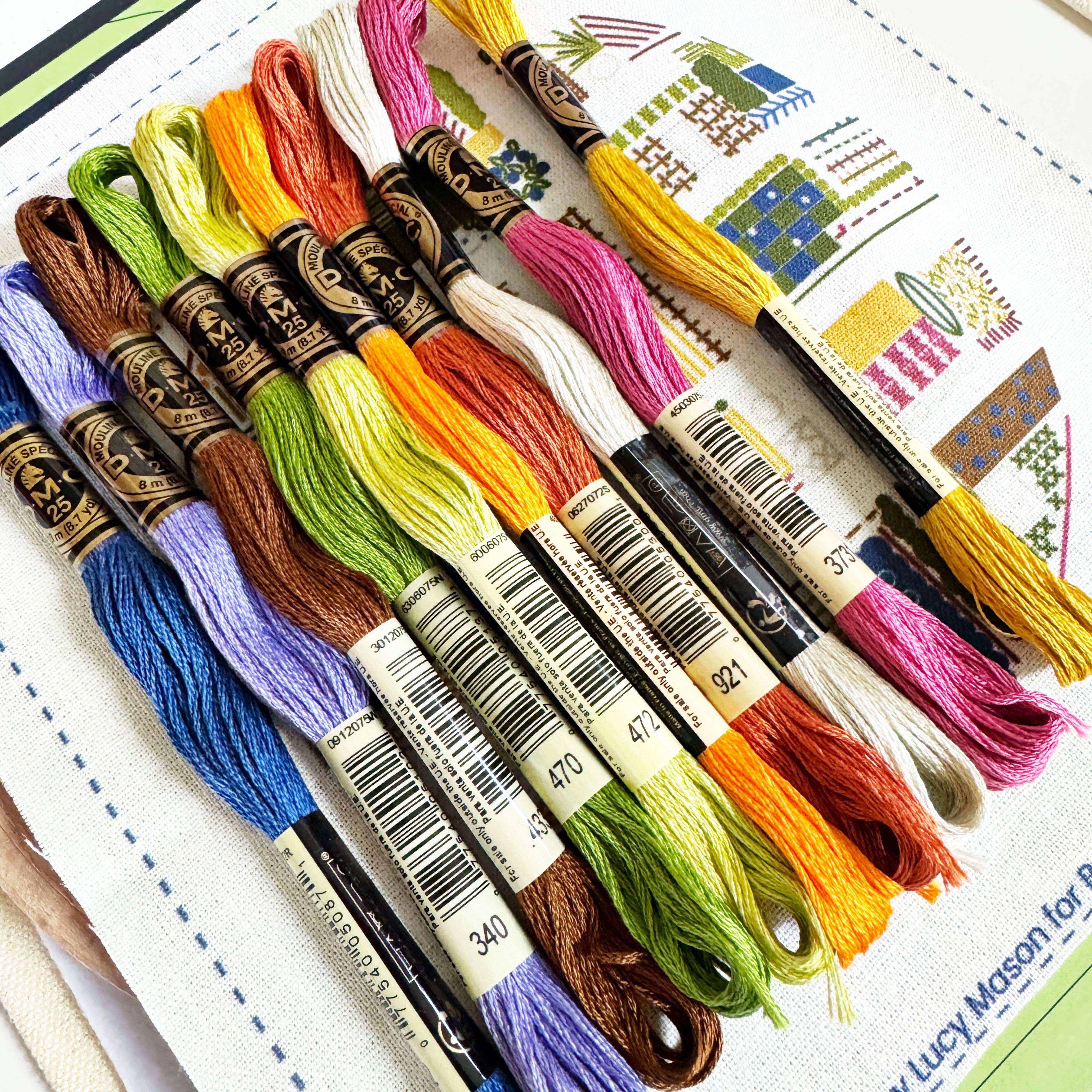 Rosanna Diggs Embroidery - Wholesale Embroidery/Cross Stitch Supplies - August in the Garden - Advanced Embroidery Kit3