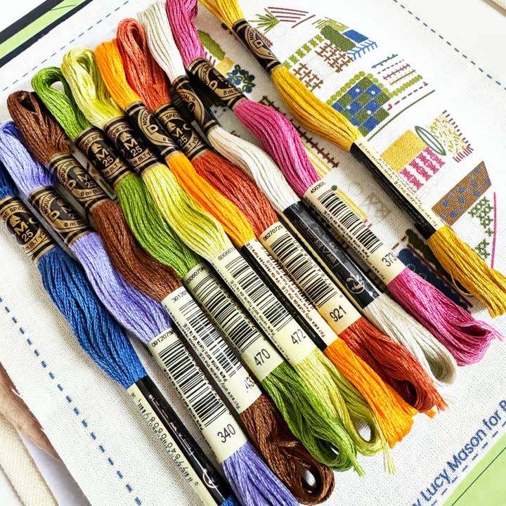 Rosanna Diggs Embroidery - Wholesale Embroidery/Cross Stitch Supplies - August in the Garden - Advanced Embroidery Kit3